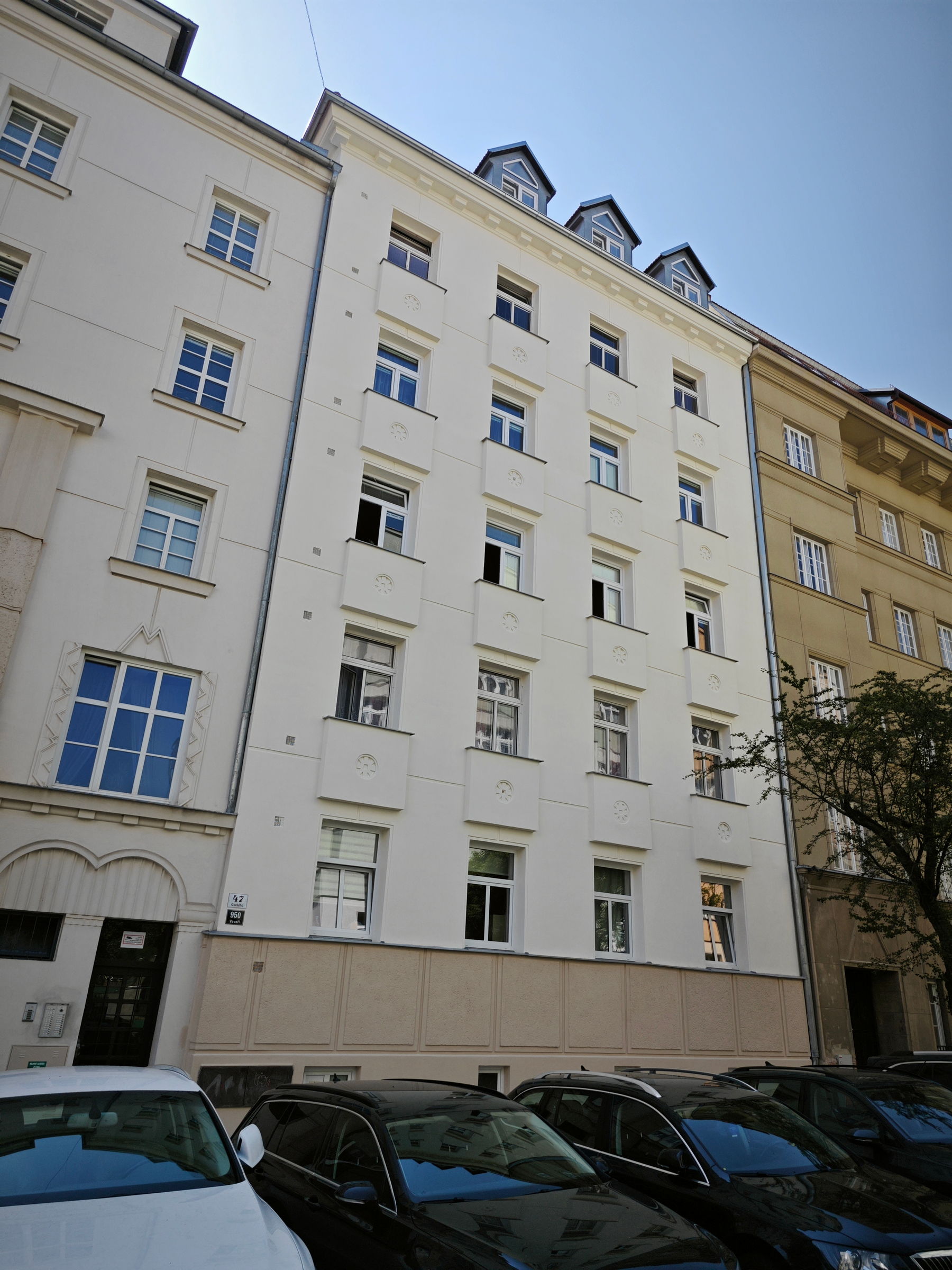 Brno Gorkého 43 a 47 – oprava fasády